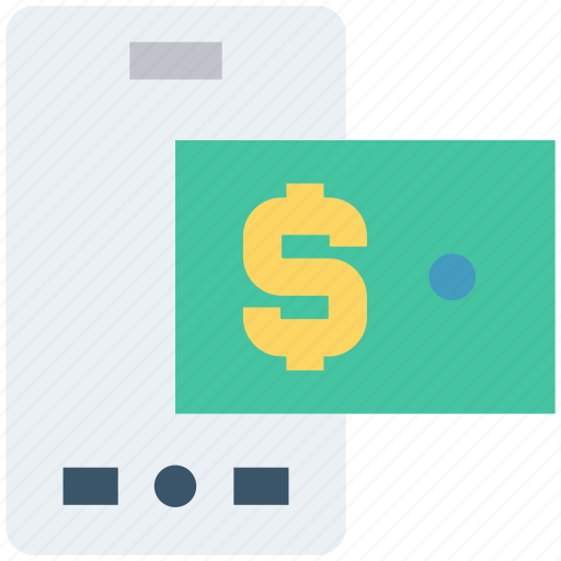 Dollar, dollar note, finance, mobile, online banking, online payment icon - Download on Iconfinder