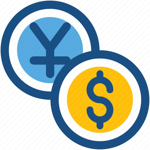 Cash, coins, currency coins, dollar coins, yen coins icon - Download on Iconfinder
