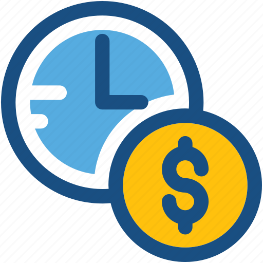 Appointment, business schedule, coins, investment time, time icon - Download on Iconfinder