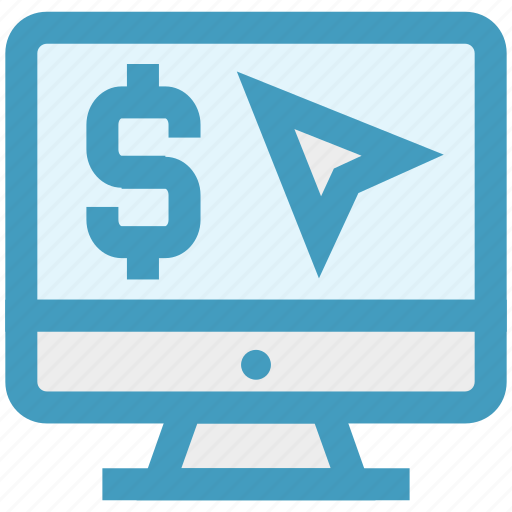 Click, display, dollar sign, finance, lcd, monitor, mouse icon - Download on Iconfinder