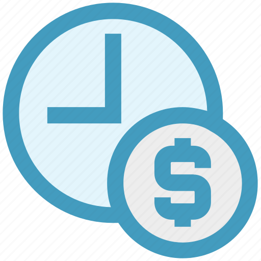 Alarm, clock, dollar, money, time, time is money icon - Download on Iconfinder
