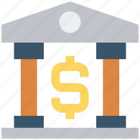 bank, building, business, courthouse, dollar sign, finance, government