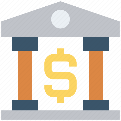 Bank, building, business, courthouse, dollar sign, finance, government icon - Download on Iconfinder