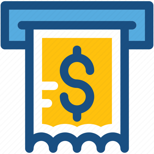 Atm withdrawal, banking, cash withdrawal, dollar, transaction icon - Download on Iconfinder