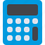 calculator, flat icon, finance, business, office, education, economy 