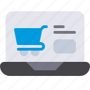 online, shop, flat icon, cart, shopping, ecommerce, laptop