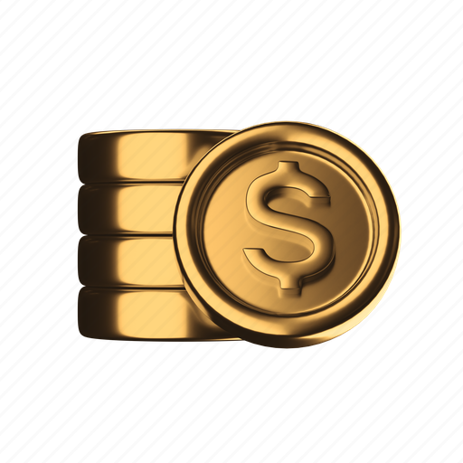 Coin, stack, dollar, cash, money, business, gold icon - Download on Iconfinder