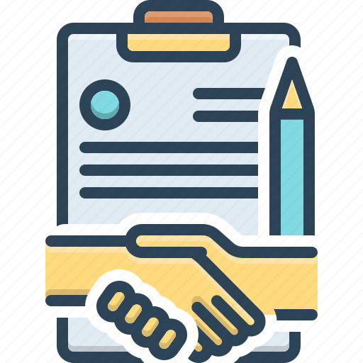 Agreement, deal, compromise, settlement, understanding, contract, handshake icon - Download on Iconfinder