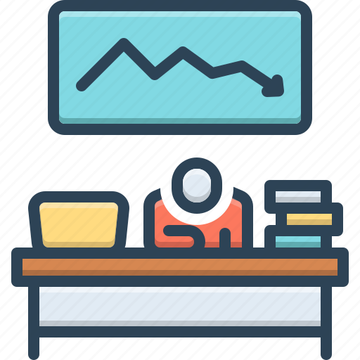 Lack, reduction, decrease, office, workplace, fatigue, deprivation icon - Download on Iconfinder
