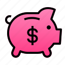 business, deposit, finance, money, pig
