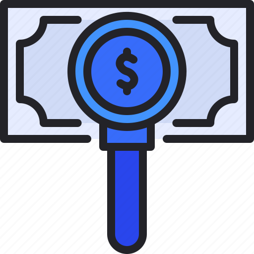 Search, money, dollar, loupe, magnifier icon - Download on Iconfinder