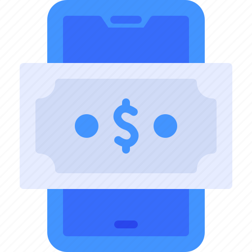 Smartphone, money, mobile, banking, payment, cash icon - Download on Iconfinder
