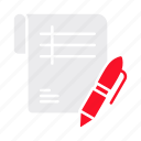contract, clipboard, agreement, deal, document