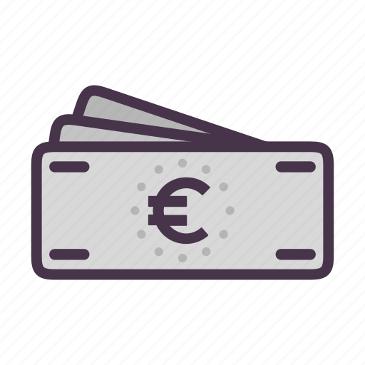 Bills, cash, euro, finance, financial, money icon - Download on Iconfinder