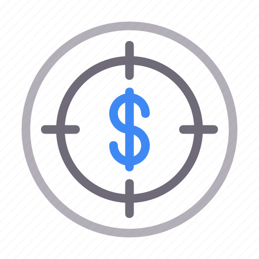 Dollar, finance, goal, money, target icon - Download on Iconfinder