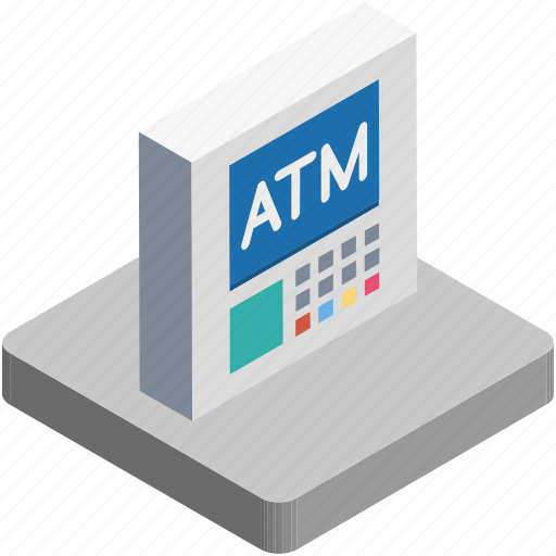 Atm, atm machine, banking, cash line, cash point icon - Download on Iconfinder