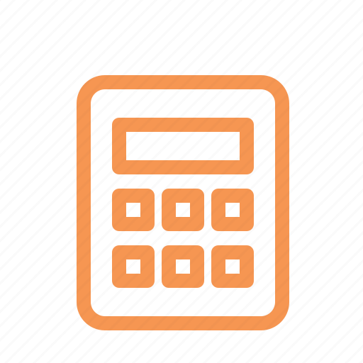 Calculator, finance, line icon - Download on Iconfinder