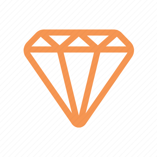 Diamond, finance, line icon - Download on Iconfinder