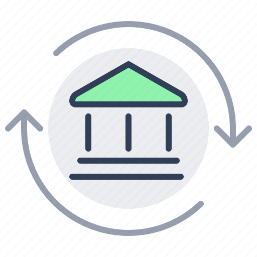 Transfer, bank, circular, arrows, finance icon - Download on Iconfinder