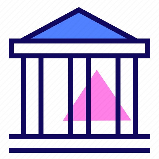 Bank, building, column, pillar icon - Download on Iconfinder