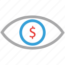 businessman, businessman's eye, dollar sign, eye