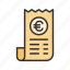 - euro bill, bill, receipt, payment, money, currency, euro, invoice 