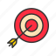 - on target, goal, sport, accurate, arrow, win, vector, hat-trick 