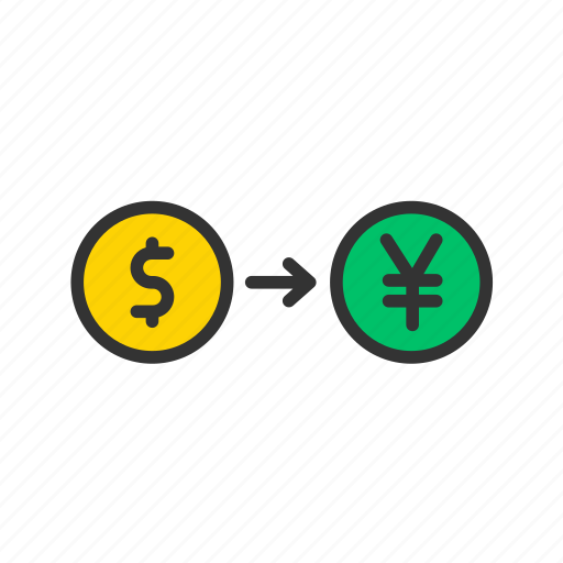 - dollar to yen convert, money, finance, currency, cash, business, payment icon - Download on Iconfinder