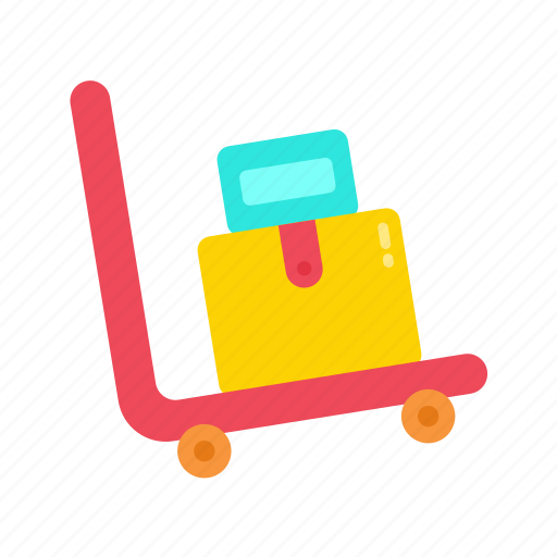 - package carrier, carrier, luggage trolley, luggage cart, package cart, cart, trolley icon - Download on Iconfinder