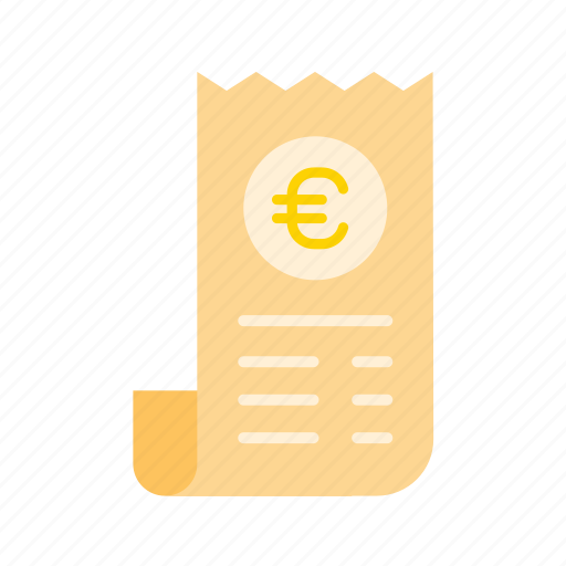 - euro bill, bill, receipt, payment, money, currency, euro icon - Download on Iconfinder