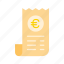 - euro bill, bill, receipt, payment, money, currency, euro, invoice 