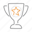 prize, award, cup, reward, star, trophy 