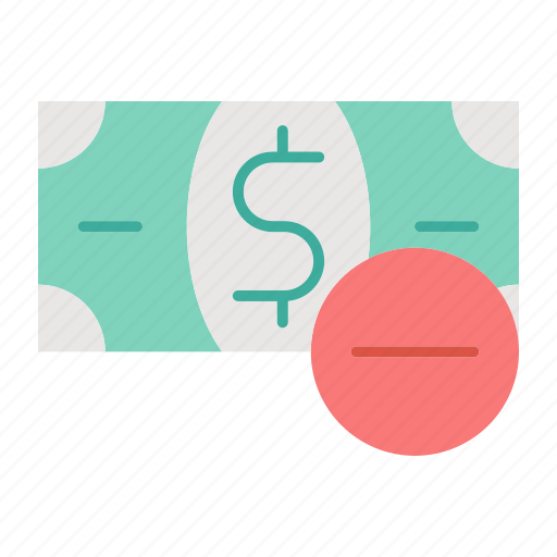 Currency, financial, minus, money icon - Download on Iconfinder