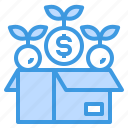 box, financial, money, profit, reward