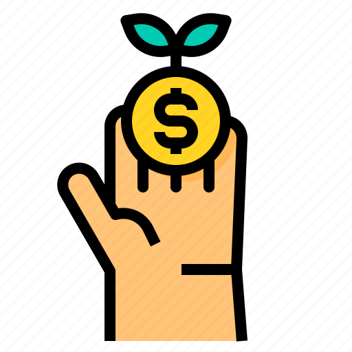 Finance, growth, hand, investment, money icon - Download on Iconfinder