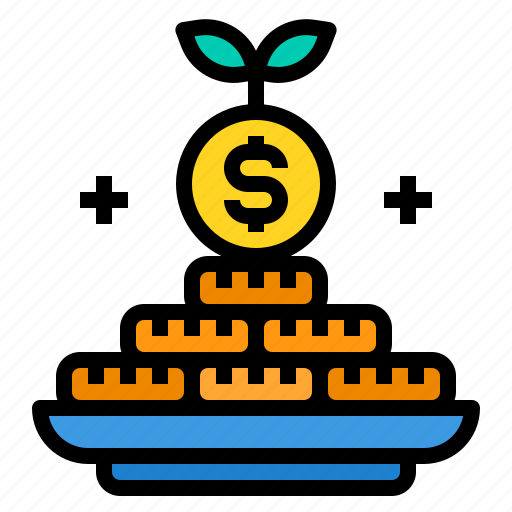 Coins, currency, growth, money, profit icon - Download on Iconfinder