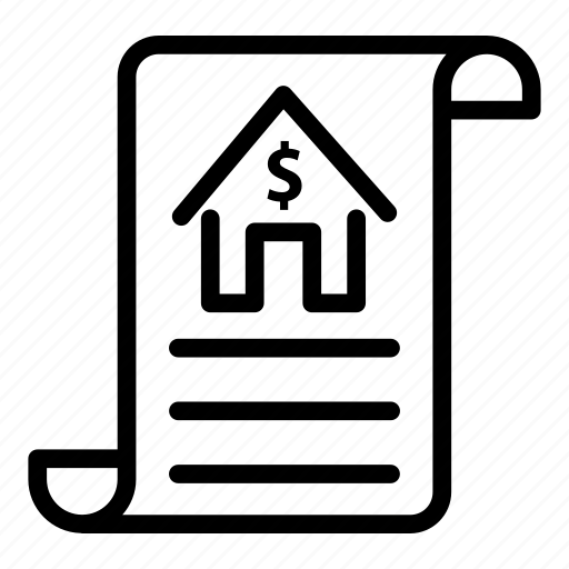 Real, estate, contract, home, house, price icon - Download on Iconfinder