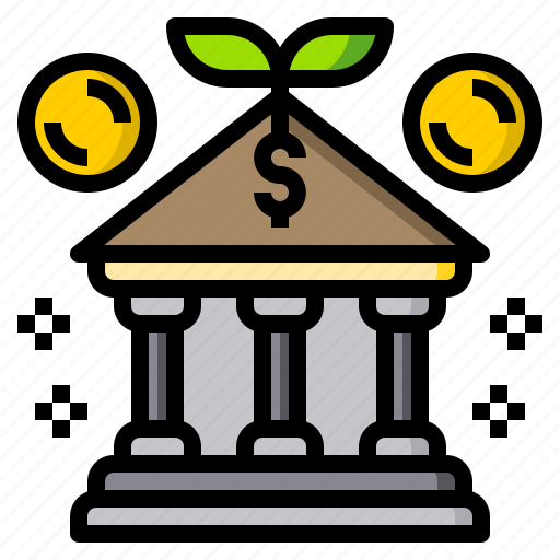 Bank, coins, finance, grown, money icon - Download on Iconfinder