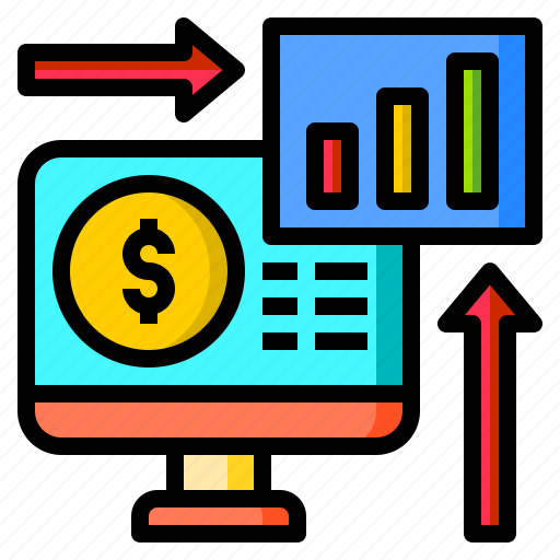 Analysis, arrow, data, finance, graph, money icon - Download on Iconfinder