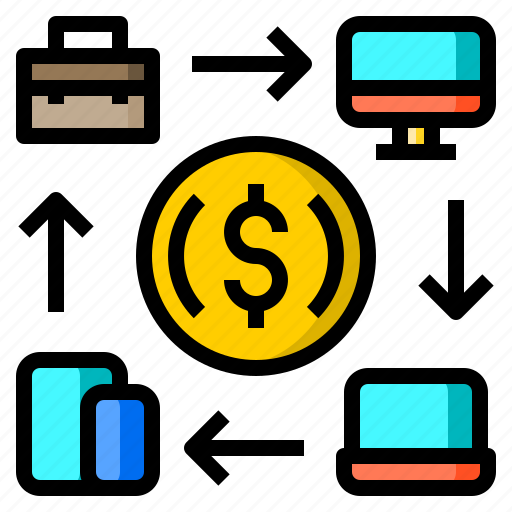 Briefcase, computer, laptop, money, smartphone icon - Download on Iconfinder
