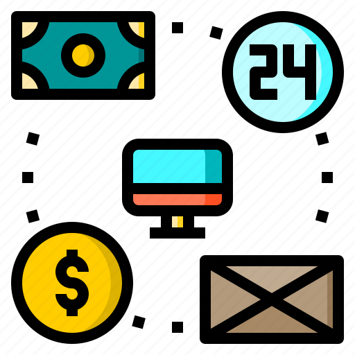 Computer, email, money, online, time icon - Download on Iconfinder