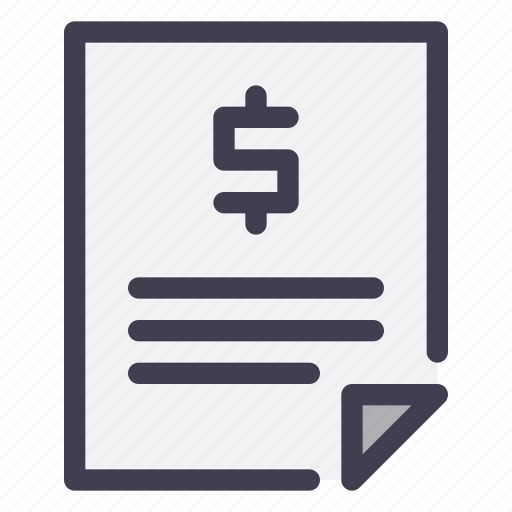Contract, financial, loan, debt, paper icon - Download on Iconfinder