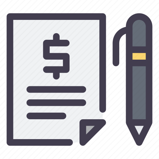 Loan, contract, sign, financial, pen icon - Download on Iconfinder