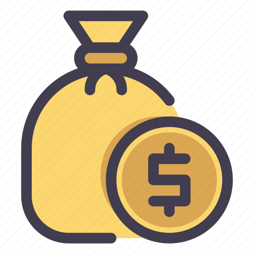 Money, sack, coin, dollar, wealth icon - Download on Iconfinder