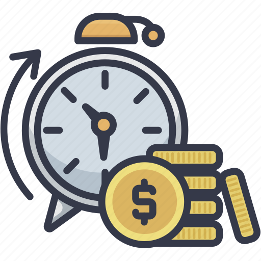 Currency, dollar, finance, money, time, timer icon - Download on Iconfinder