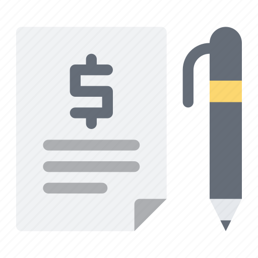 Loan, contract, sign, financial, pen icon - Download on Iconfinder