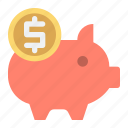 piggy, saving, money, coin, banking