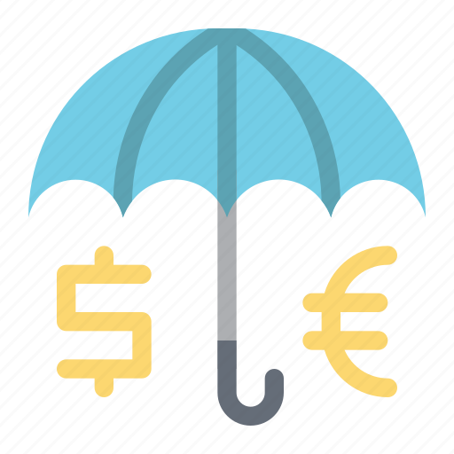 Protection, insurance, money, currency, financial, umbrella icon - Download on Iconfinder
