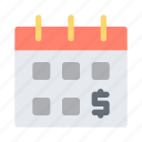 salary, calendar, money, date, financial