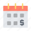 salary, calendar, money, date, financial 